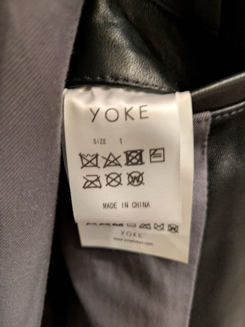 う*わ様 YOKE CutOff Leather Car Coat(DEEP G