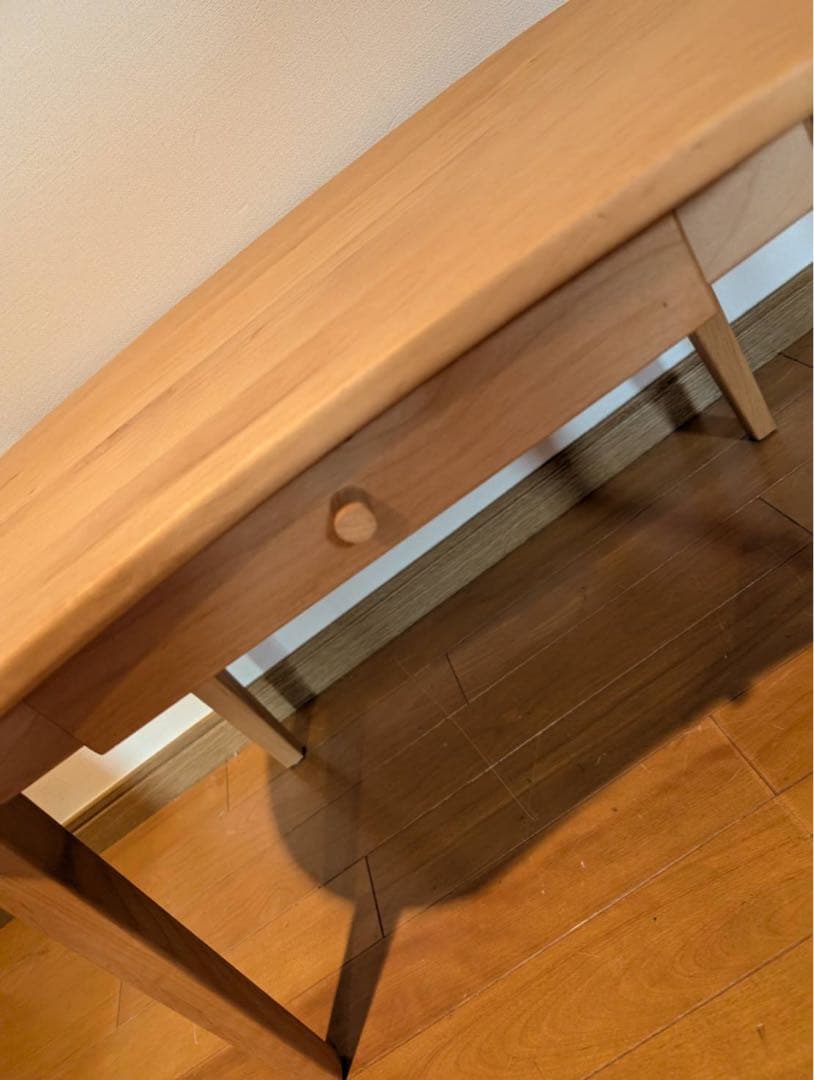 ■送料込■ベルメゾン 天然木アルダー材 コンパクトローテーブル センター机