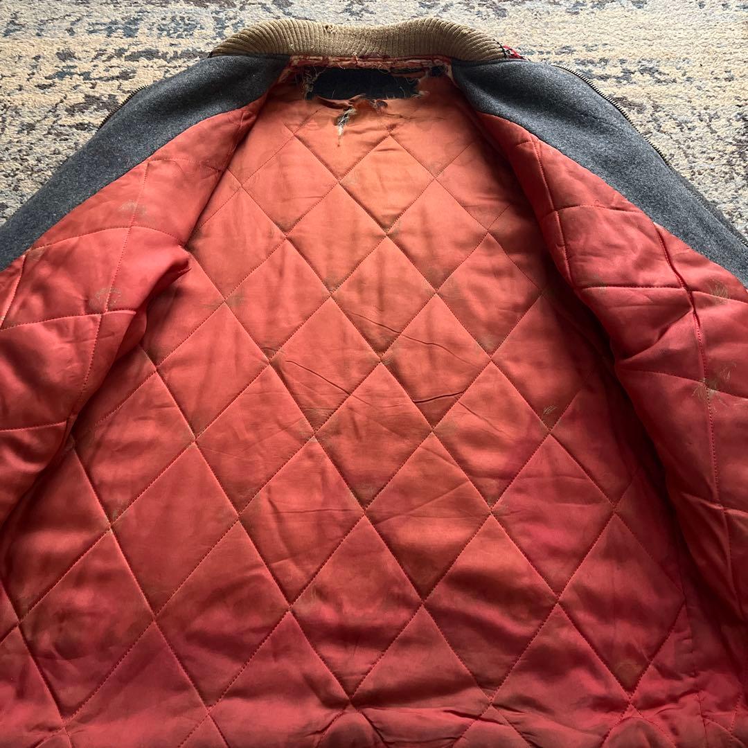 50s ファラオジャケット ウール アーガイル グレー 検 lake land