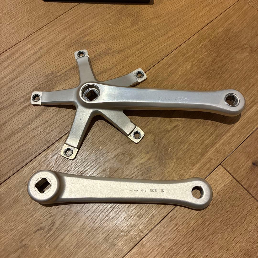 Sugino クランクセット グランドマイティ167.5mm ボルト付き