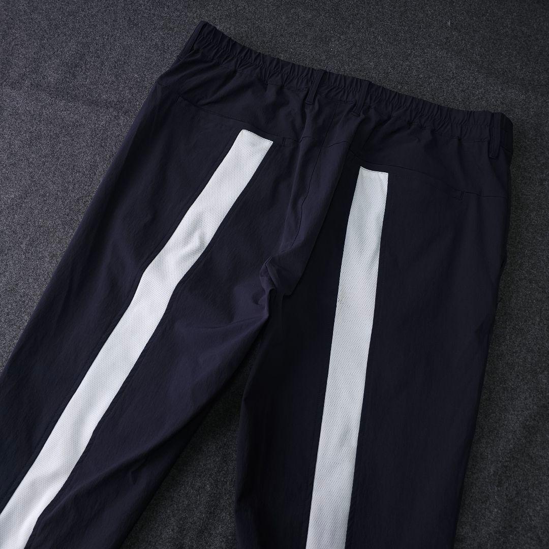 美品 ムータマリンゴルフ 春 ストレッチ素材ゴルフパンツ XL 7 ロゴネーム