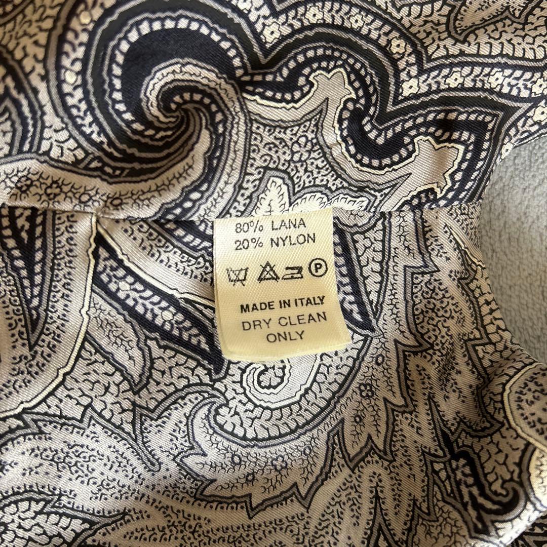 ❤️極暇❤️ETRO❤️エトロベスト　イタリー製　ペイズリー柄　44