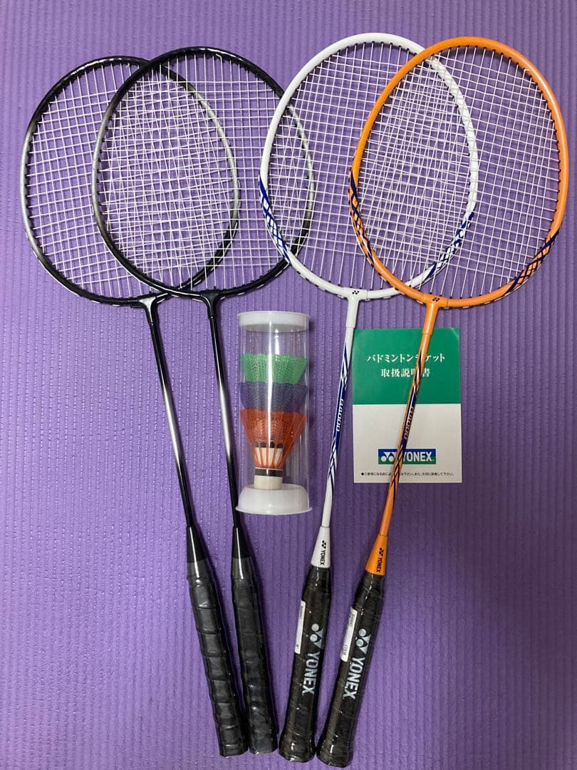 未使用バドミントンラケット4本