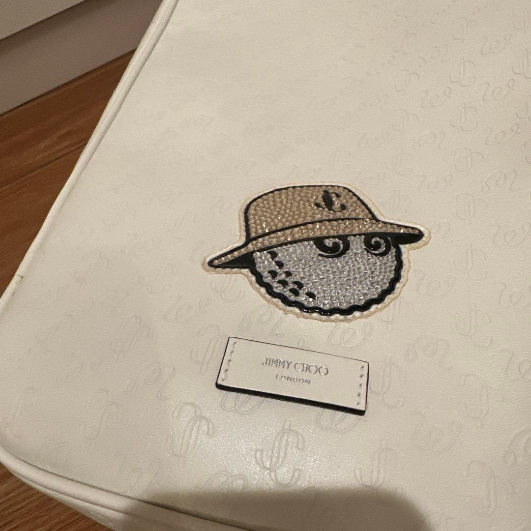 新品 Jimmy Choo Malbon シューバッグ　ホワイト　白