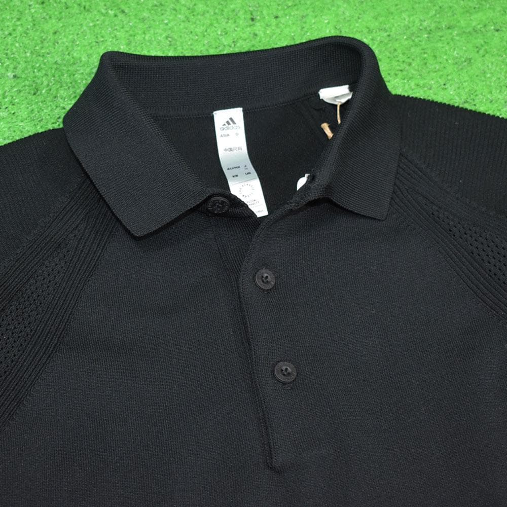 adidas/アディダス ゴルフ 長袖ポロシャツ【ブラック/M】新品！