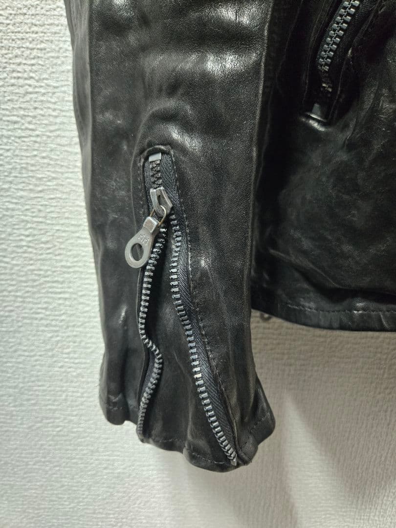 最終値下げ　バックラッシュ　ライダースジャケット　ダブル　イタショル