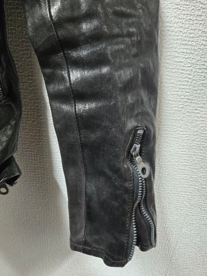 最終値下げ　バックラッシュ　ライダースジャケット　ダブル　イタショル