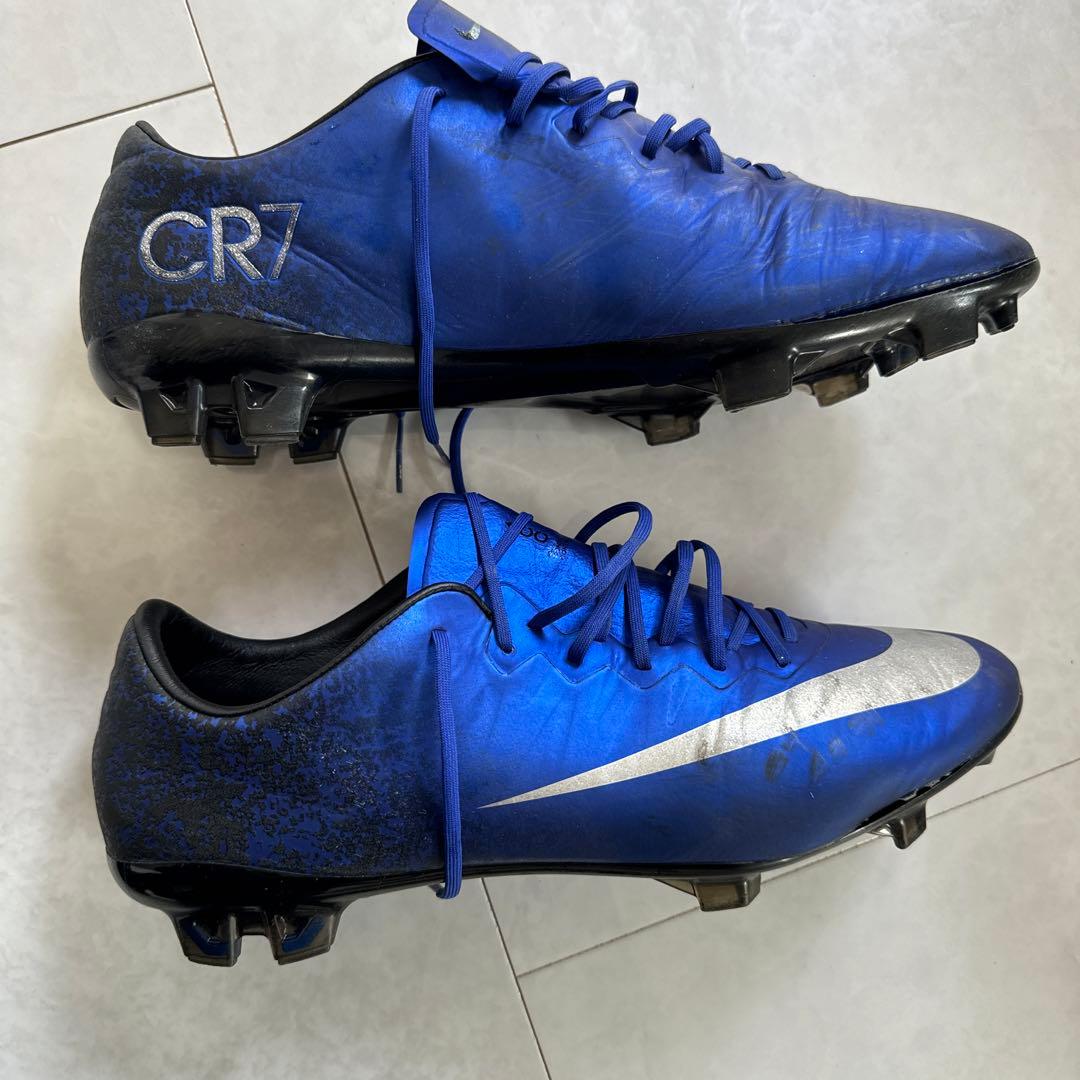 【レア】Nike CR7 青 シルバー スパイクシューズ 収納袋付き