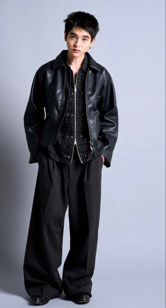 camphor wood レザージャケット/ブルゾン　y2k