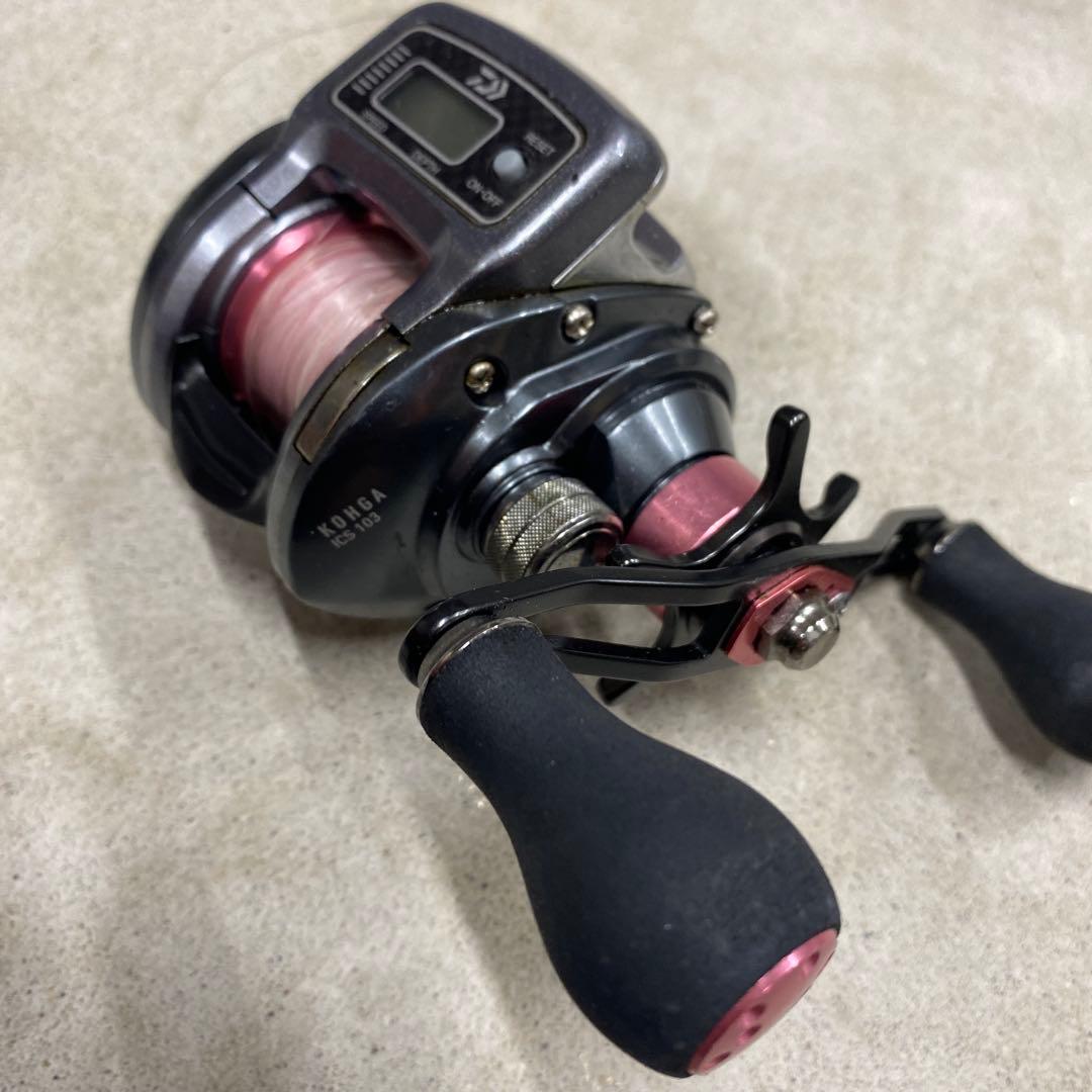 ダイワ デジタルリール 黒/ピンク