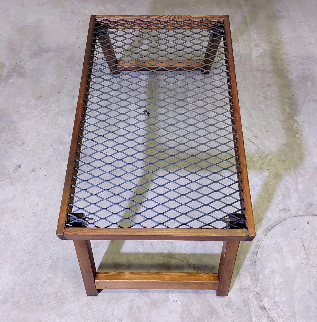 アウトドアテーブル　メッシュテーブル　耐熱テーブル　降りたたみテーブル