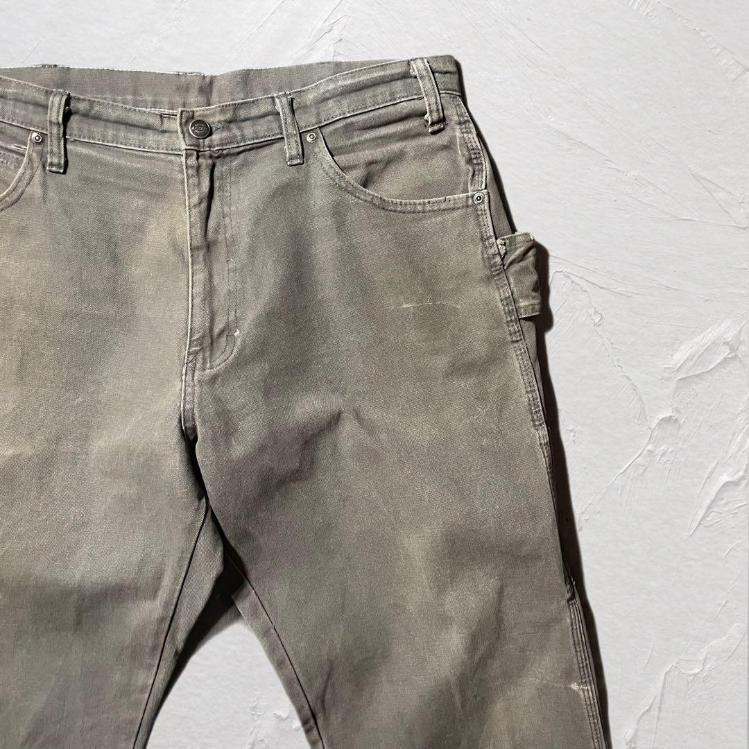Dickies ダック ペインターパンツ フェード グレー W36