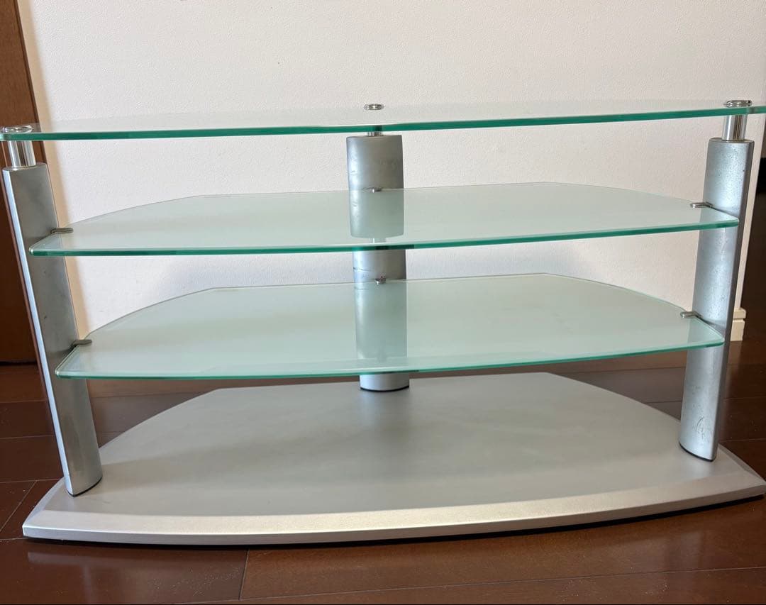 ガラステレビ台(32v~43v型対応)AVラック❤️送料無料