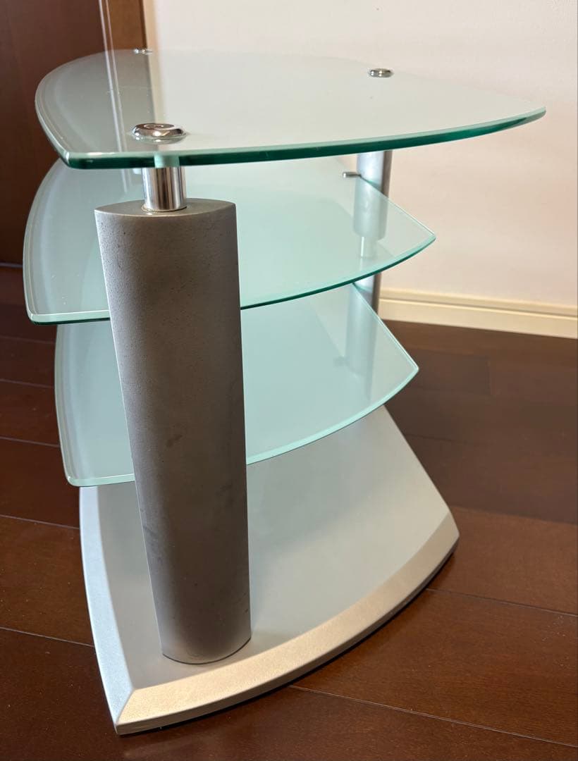 ガラステレビ台(32v~43v型対応)AVラック❤️送料無料