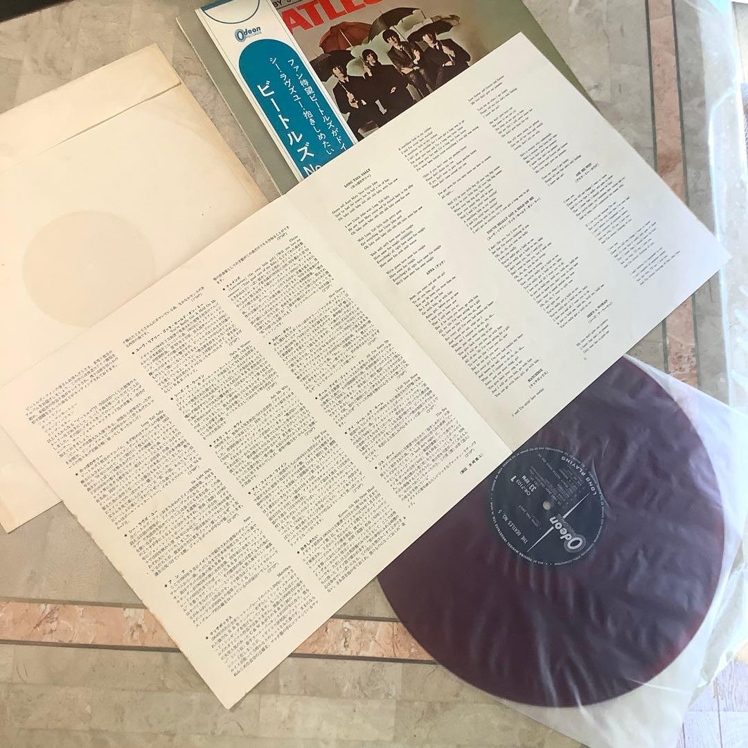 激レア!極美品! 1965年初版盤 赤盤1stプレス ビートルズ NO.5