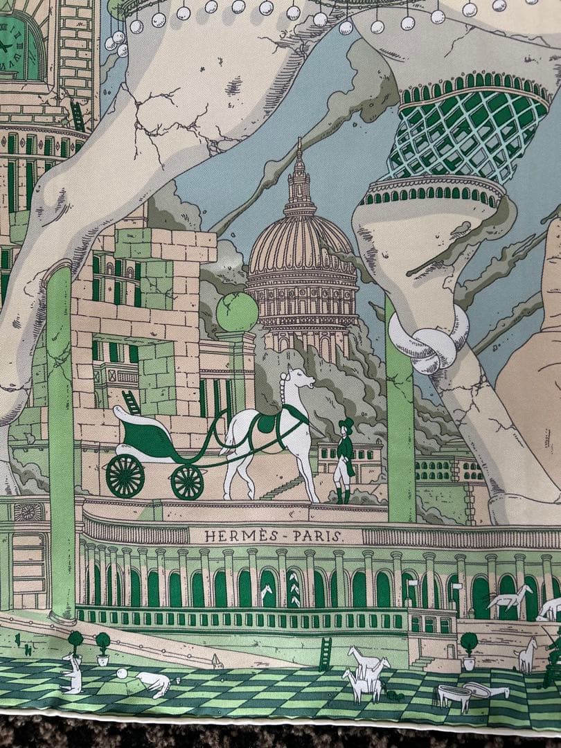 エルメススカーフ カレ90/柄名:イポポリス