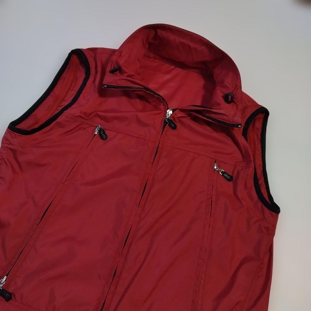 ​【2WAY】PICONE ゴルフウェア ナイロンブルゾン ベスト レッド 1
