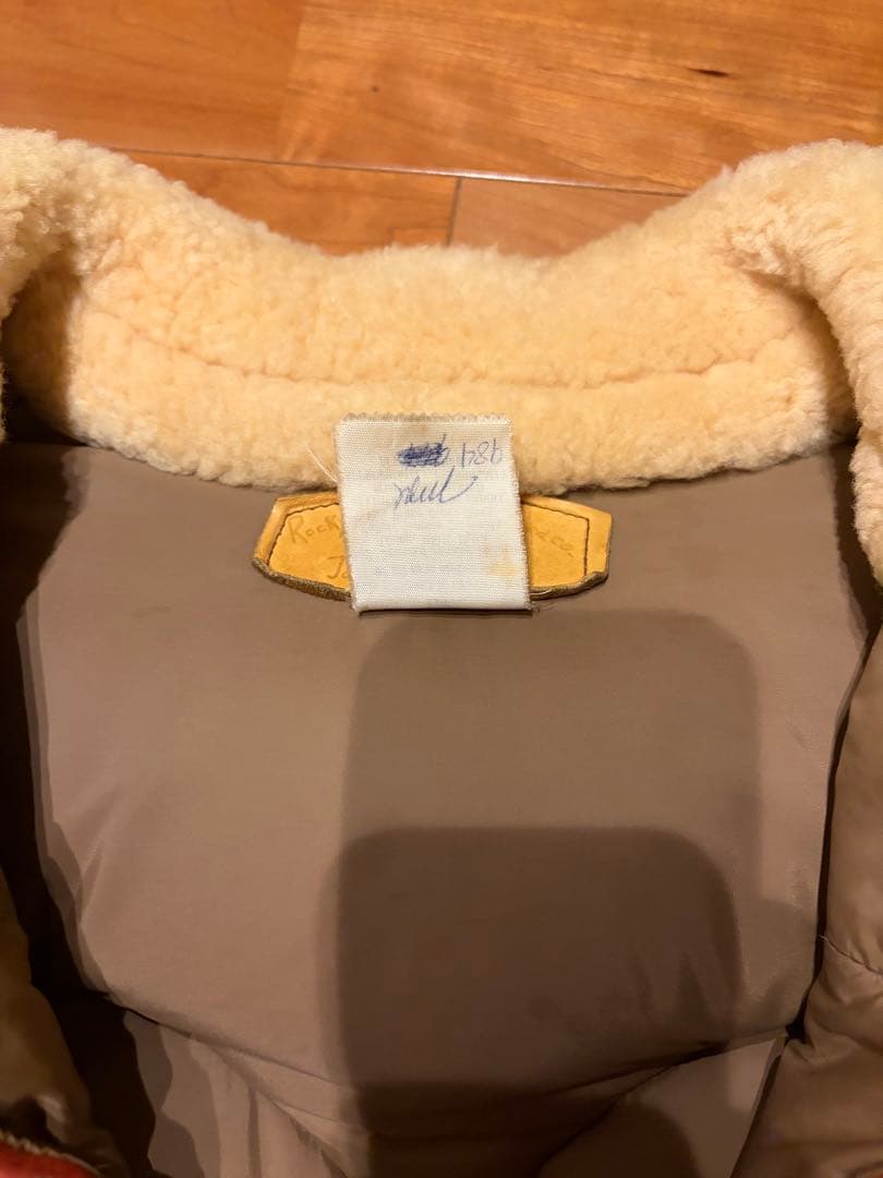 【超希少】ロッキーマウンテン70s　オールレザー ボア襟 ダウンベスト