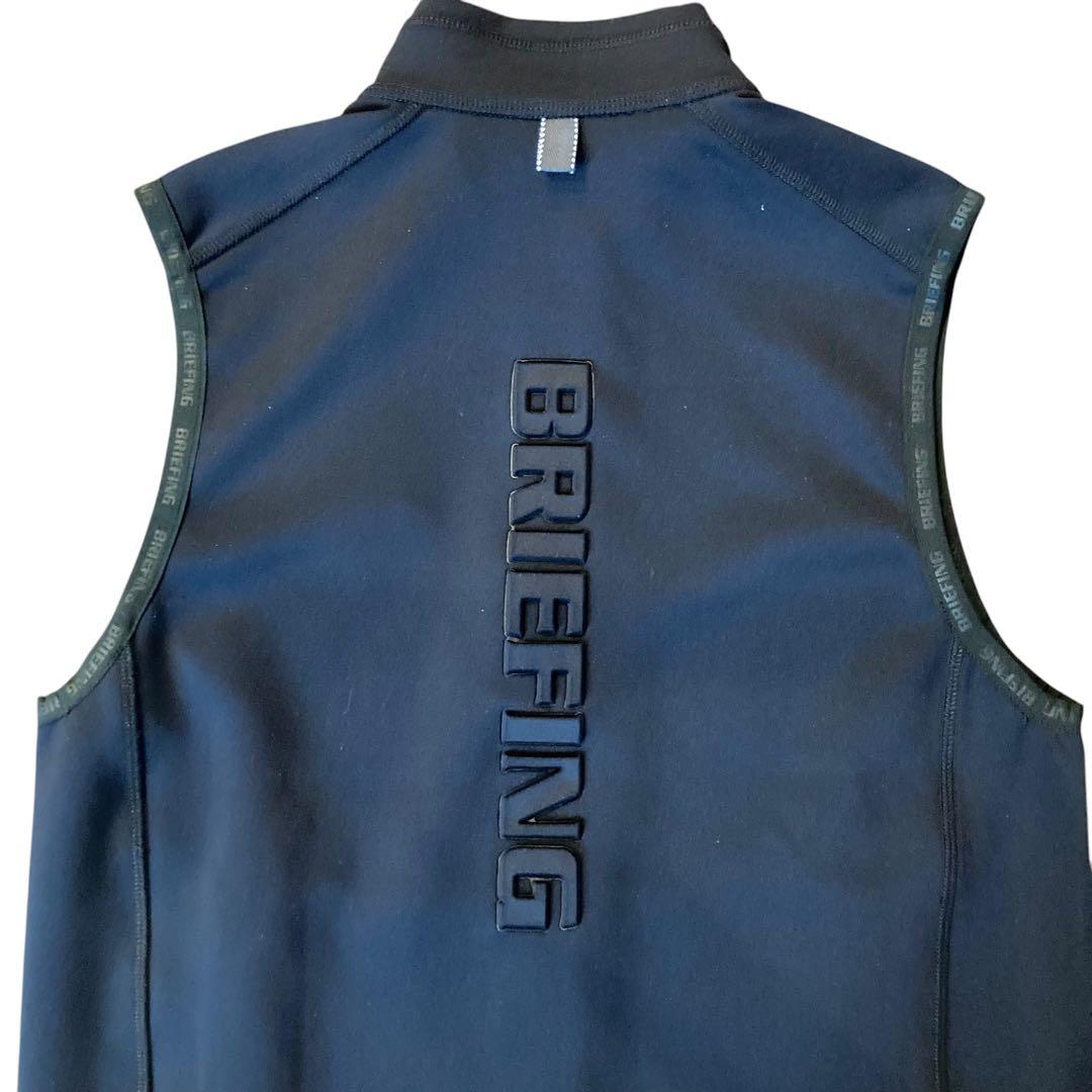 BRIEFING 3Dロゴ　ベスト　ブラックS