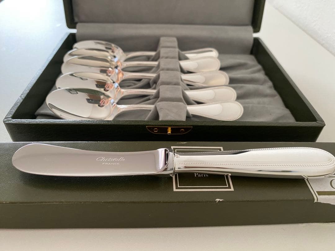 Christofle クリストフル パール スプーン バターナイフ カトラリー