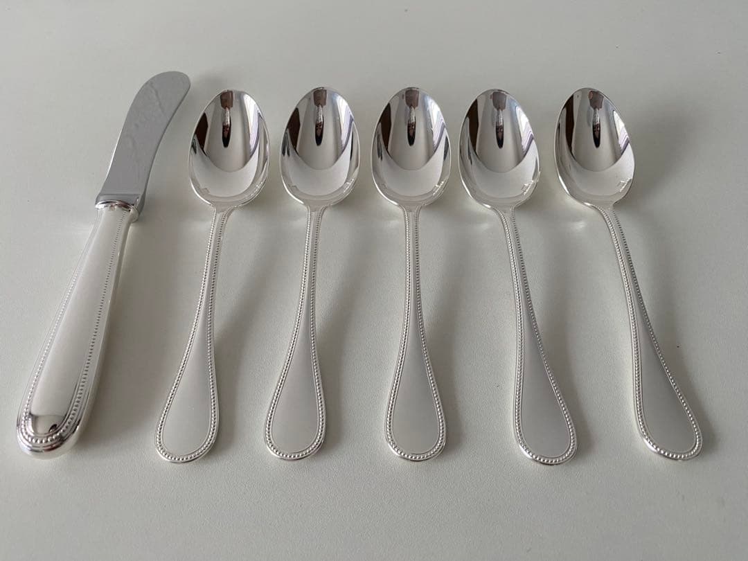 Christofle クリストフル パール スプーン バターナイフ カトラリー