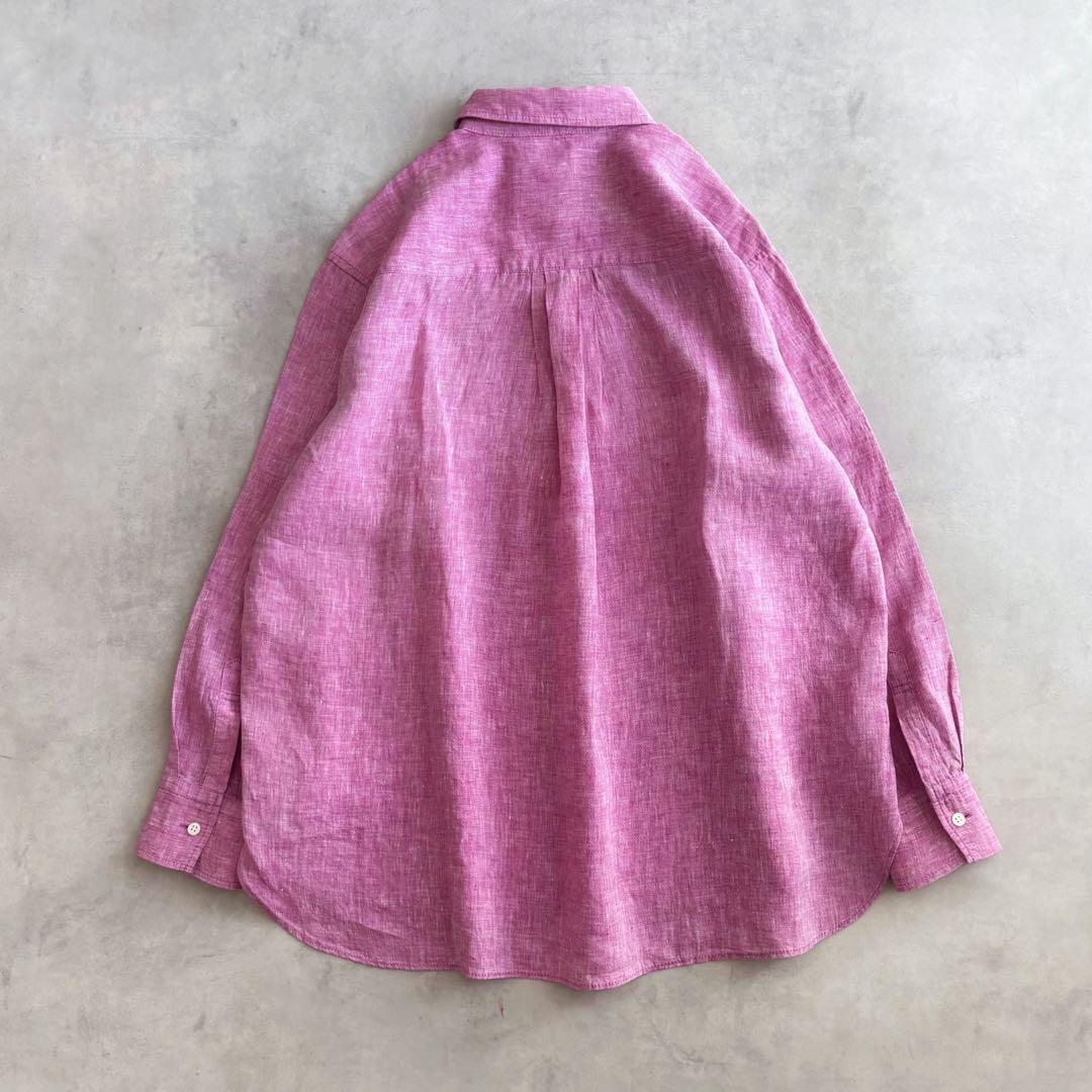 美品 ◆ MICA&DEAL マイカアンドディール シャツ　リネン　ピンク