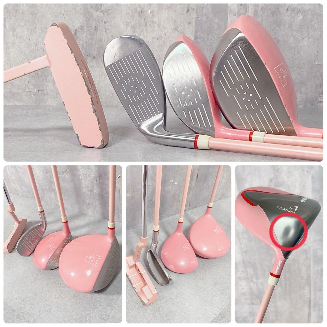 T230 マルマン ゴルフクラブ レディース セット 8点 白 FIGARO