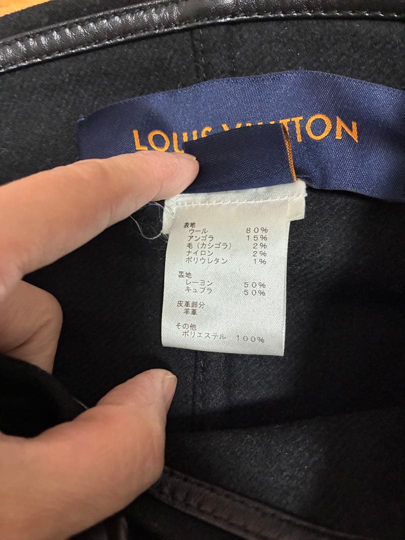 LOUIS VUITTON ルイヴィトン ケープコート ポンチョ 黒