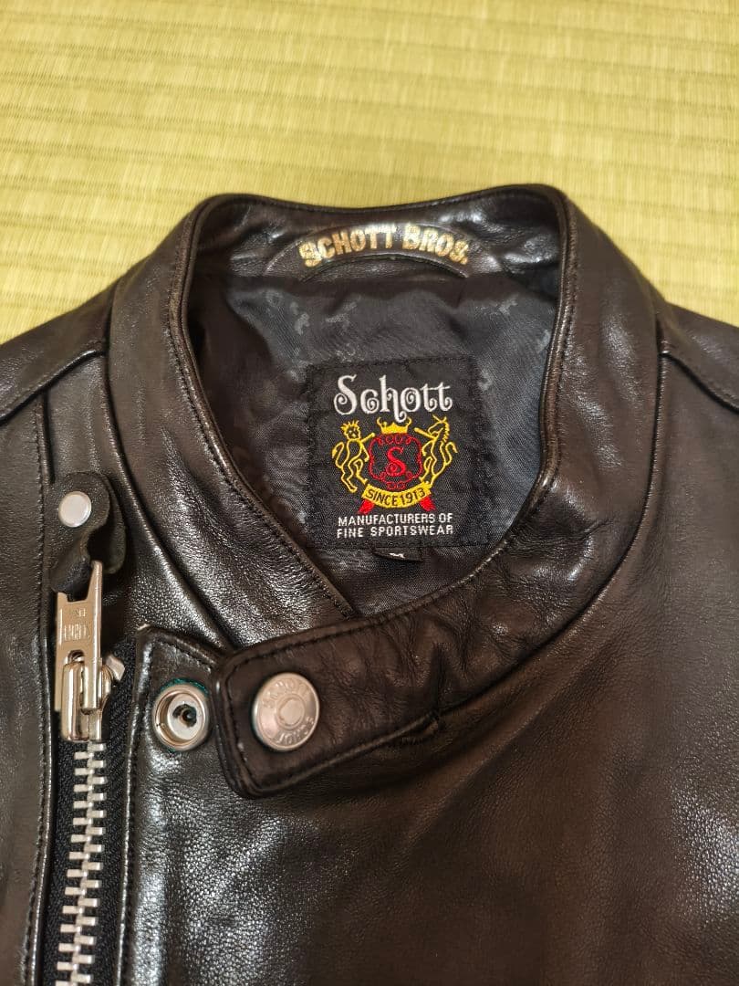 Schott ATTACHMENT Studious レザーライダース M