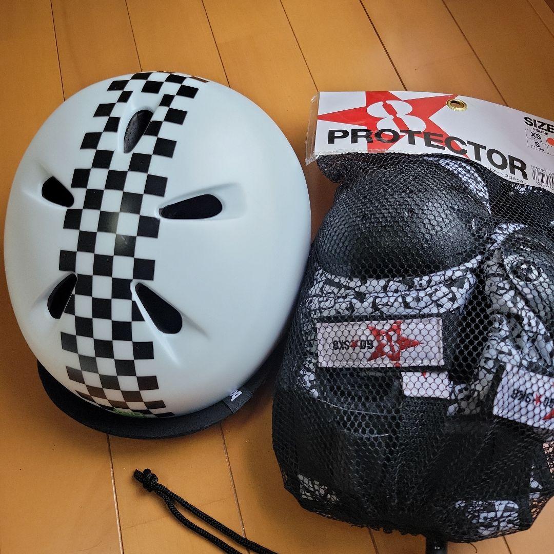 キッズ　bern　ヘルメット　プロテクターセット