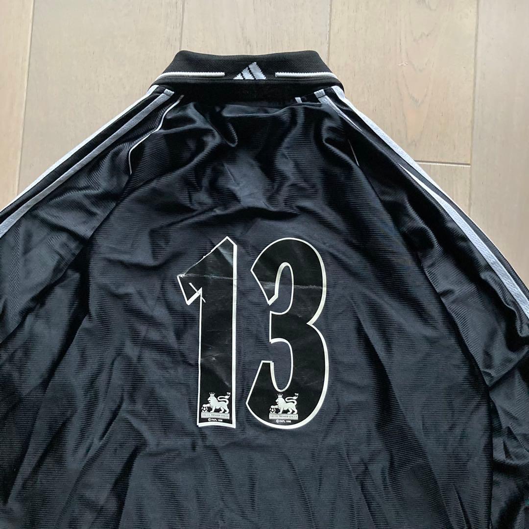 ビンテージ adidas オーバーサイズ フットボールシャツ 万国旗