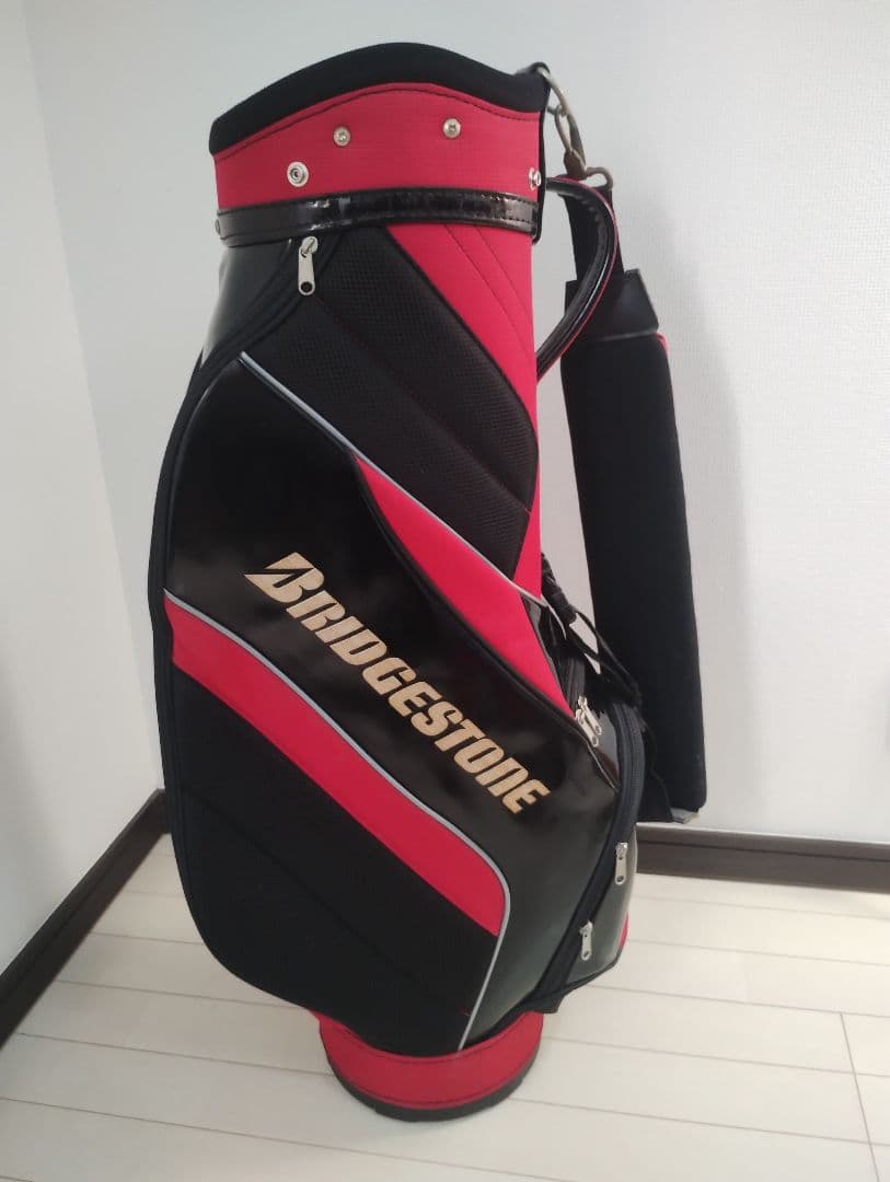 BRIDGESTONE GOLF　キャディバッグ　レッド/ブラック