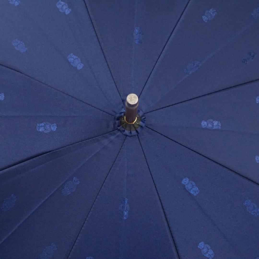 傘 ポロラルフローレン 高級傘 USED美品 ポロベア ジャカード ネイビー
