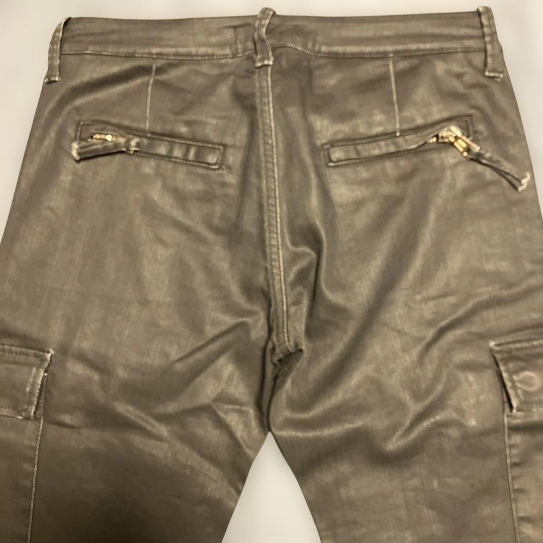 ANDREW MACKENZIE Y2Kコーティングデニム　カーゴパンツ　33