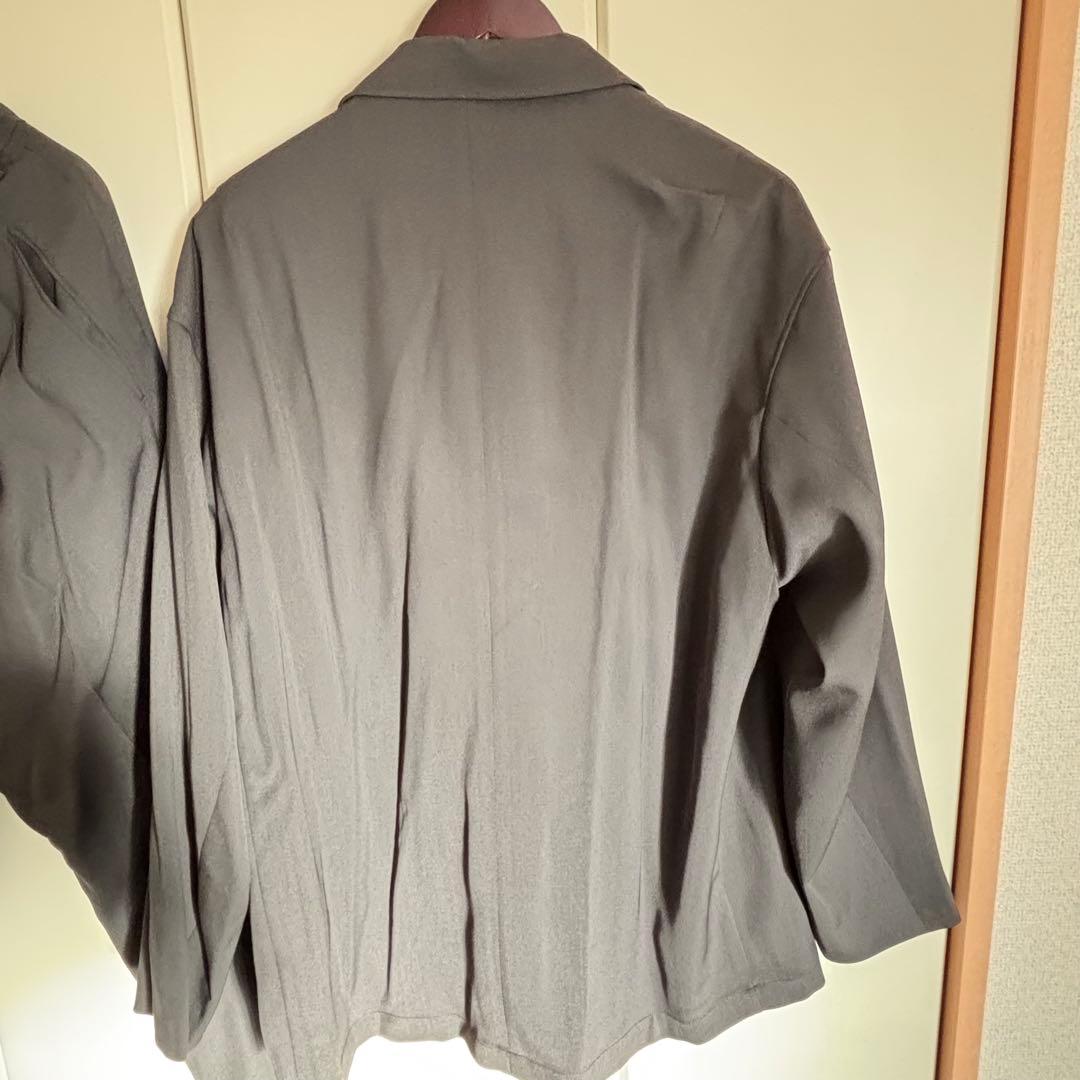 PUBLICTOKYOAQUA WOOLカルゼダブルジャケット+タックスラックス