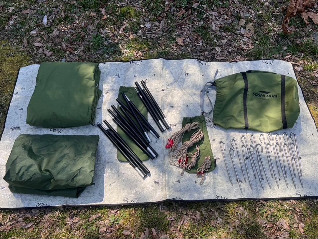 soomloom パップテント　tc素材　軍幕