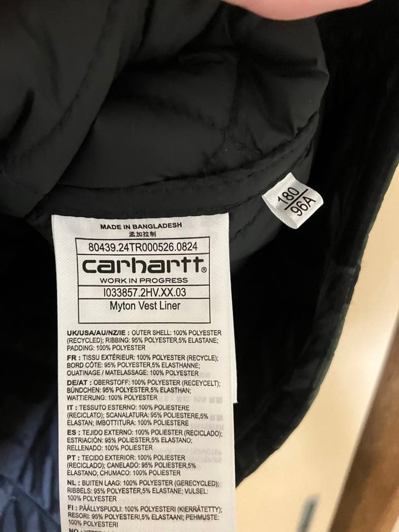 ジャケット・アウター Carhartt WIP MYTON VEST LINER