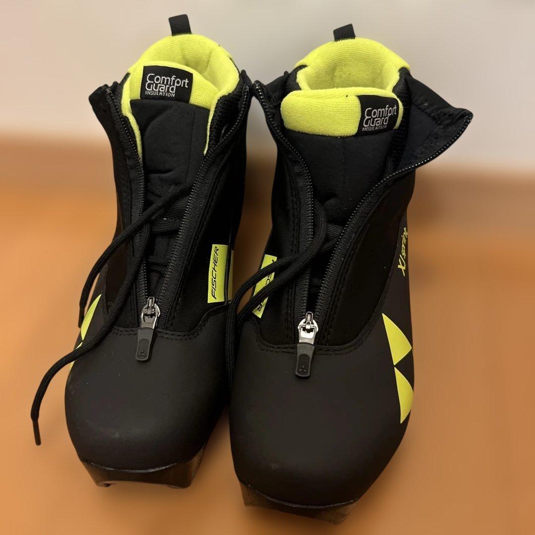 Fischer 子ども用スキー用ブーツ ブラック/イエロー