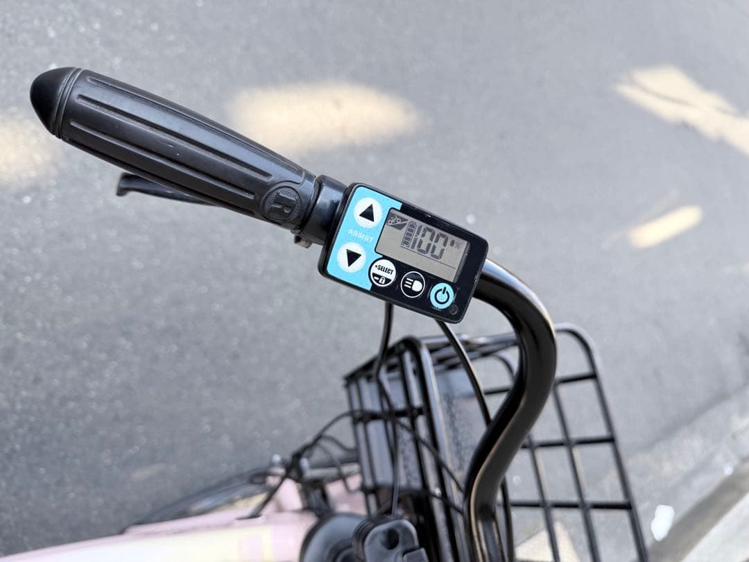 大阪府　子供乗せ　ヤマハ　電動アシスト自転車 チャイルドシート付き ピンク