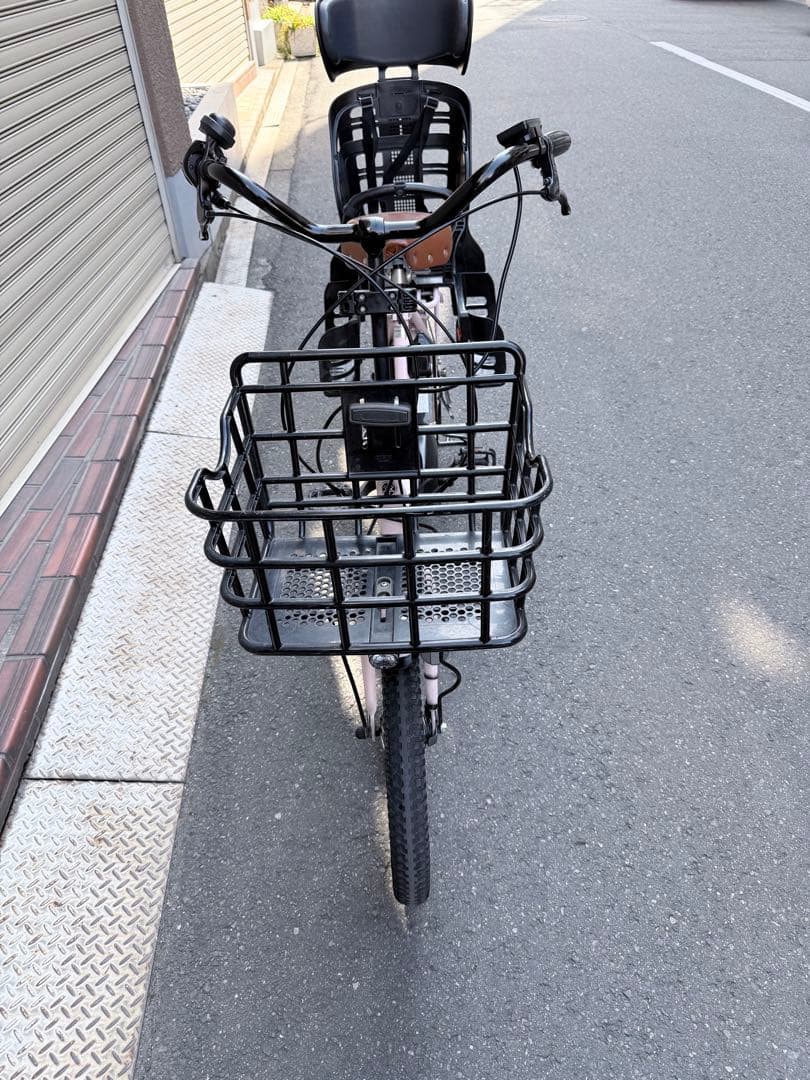 大阪府　子供乗せ　ヤマハ　電動アシスト自転車 チャイルドシート付き ピンク