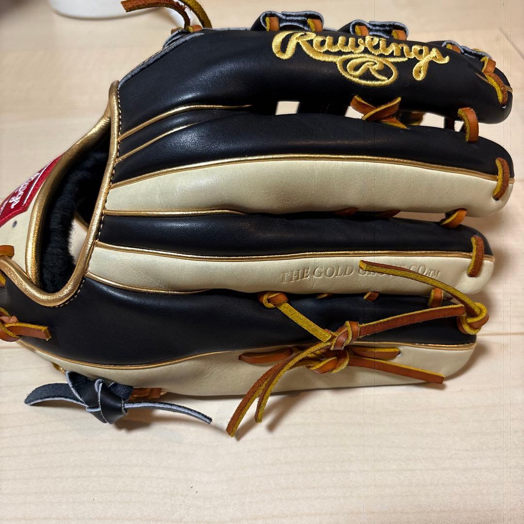ケ*ト様 Rawlings 左投げ外野手用オーダー黒/キャメル