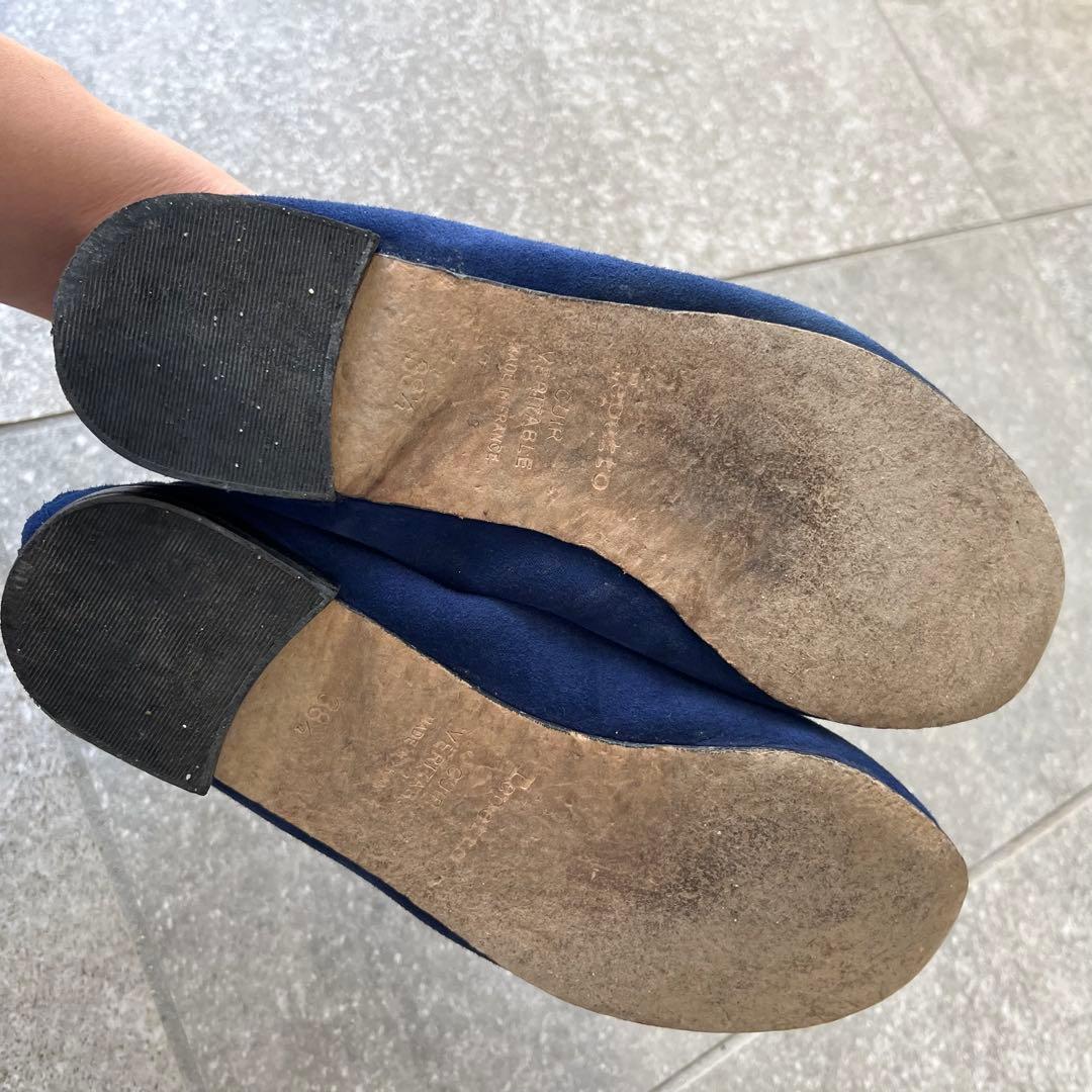 レペット repetto 38 1/2 ブルー