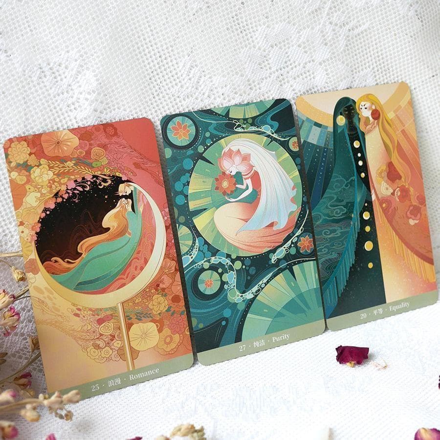 【正規品オラクルカード】希少レアデッキ✨ピンクエッジ✨きらめく言葉のカード