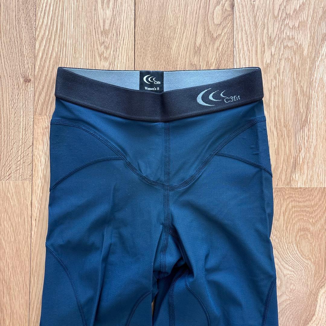 GOLDWIN C3fit サポートロングタイツ ネイビー Sサイズ レディース