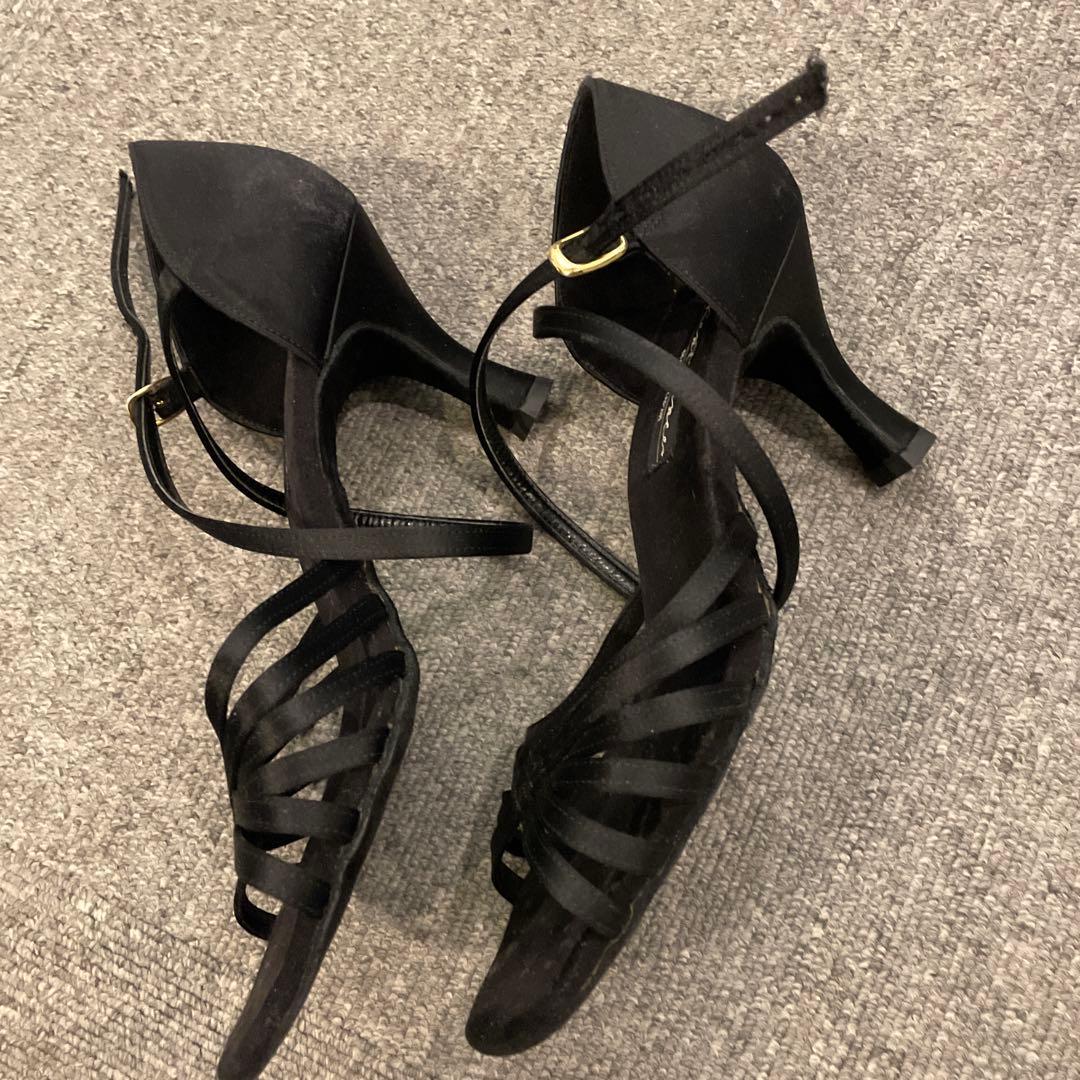 Kentdance 社交ダンス ラテンシューズ 23.5cm 黒 3足セット