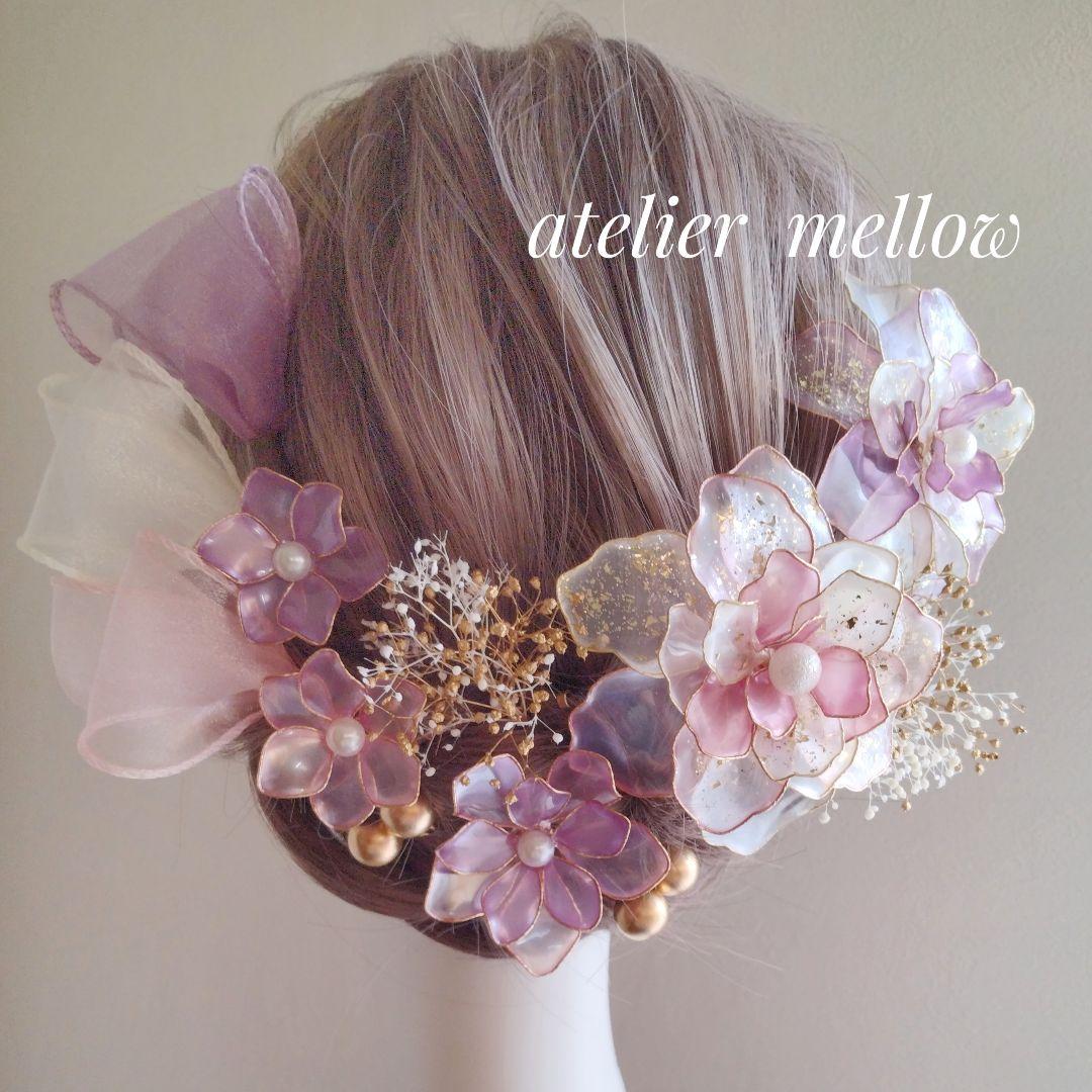 成人式 髪飾り 卒業式 七五三 ウェディング アメリカンフラワーC770