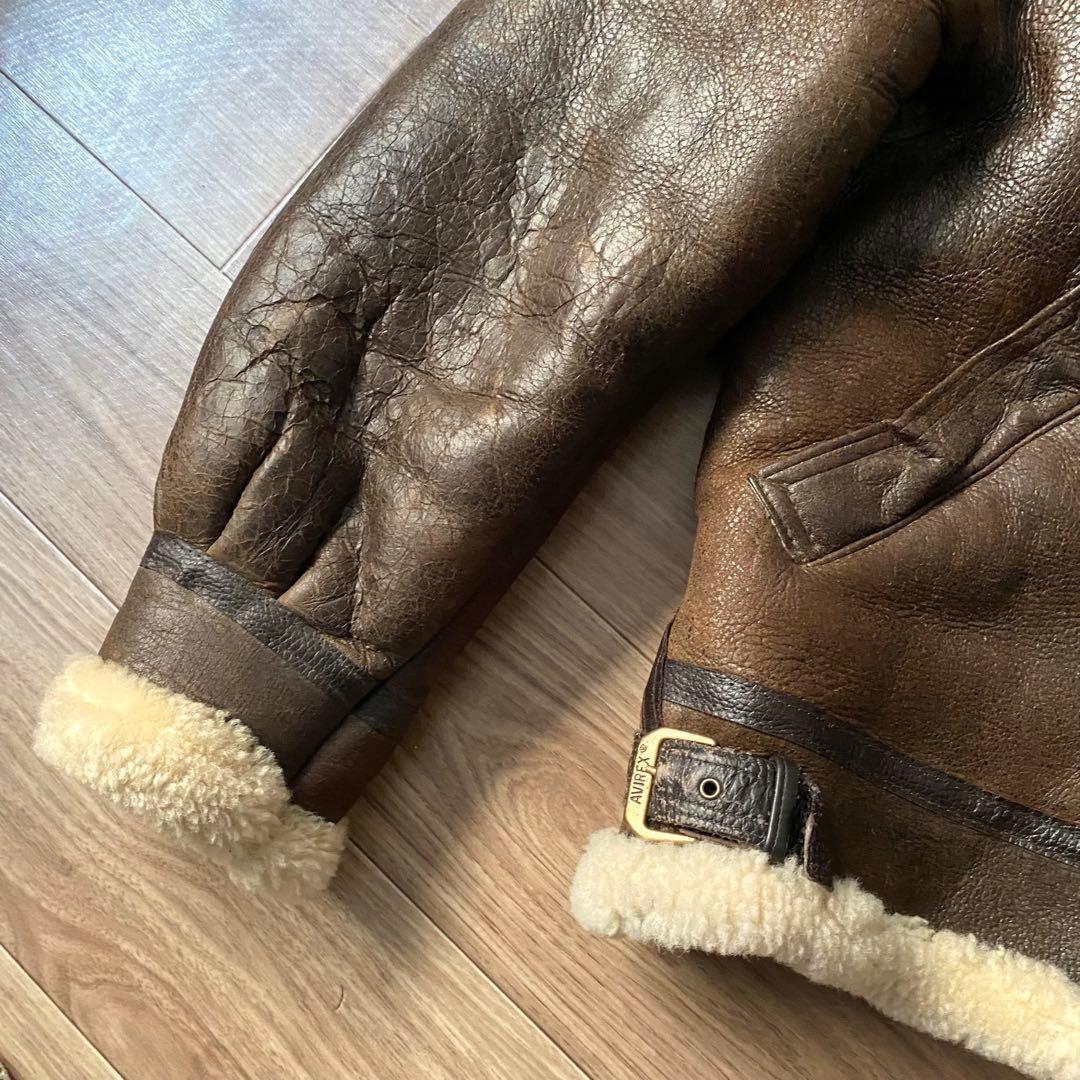 AVIREX アヴィレックスB-3 USA製 ムートン フライトジャケット