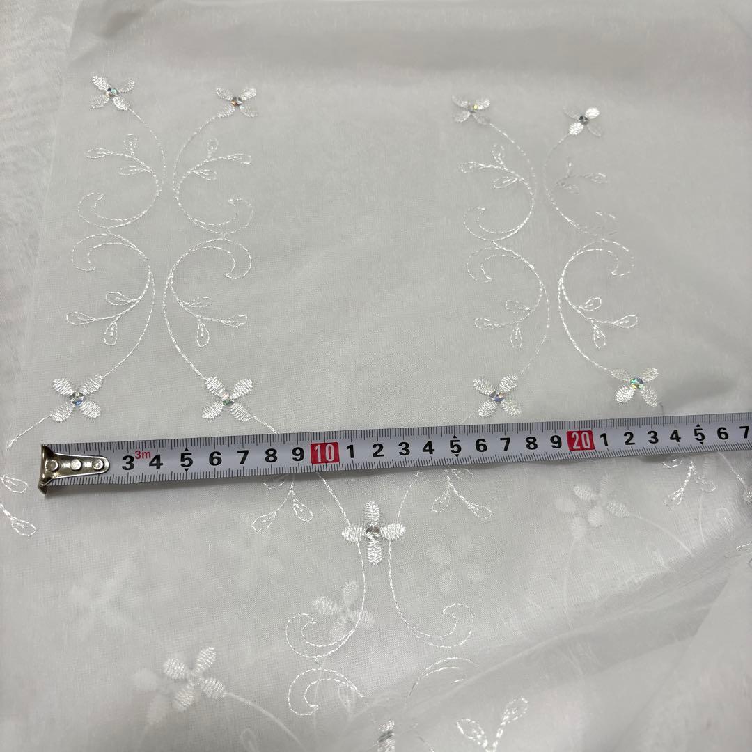 【りおちゃんママ】レースカフェカーテン　ご案内用