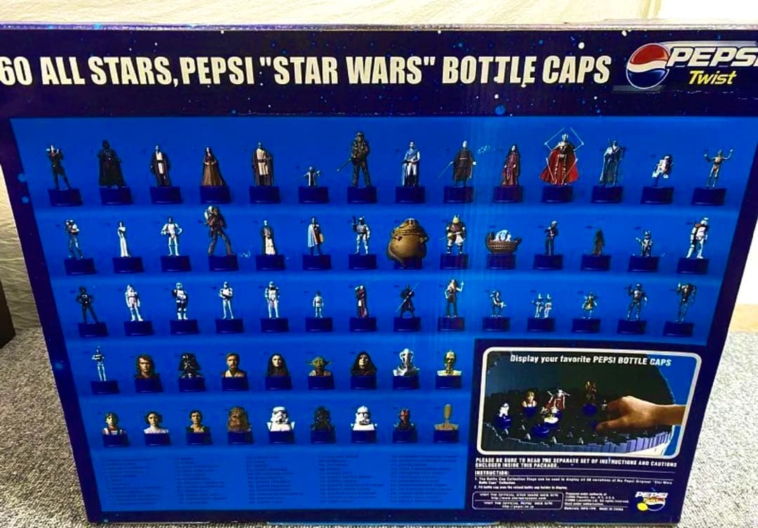 【全種類コンプ】スターウォーズ ボトルキャップ ペプシ フィギュア デススター