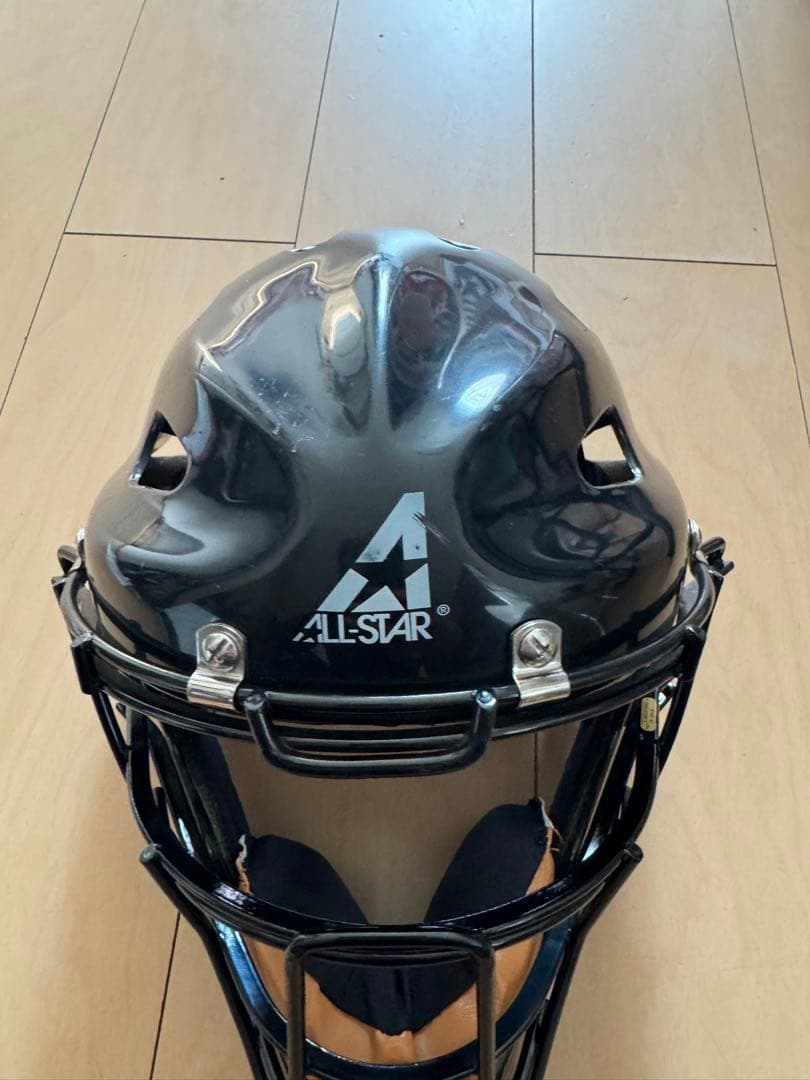 ま*ん様 ALL-STAR T-BAR VISION キャッチャーマスク ブラッ